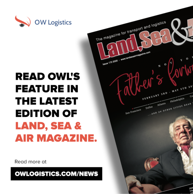 OWLogistics | Company News - OWL feature in January's edition of Land Sea and Air